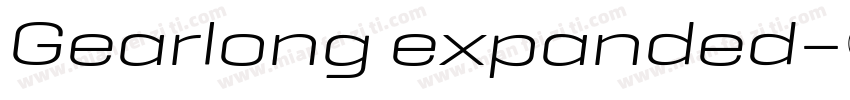 Gearlong expanded字体转换